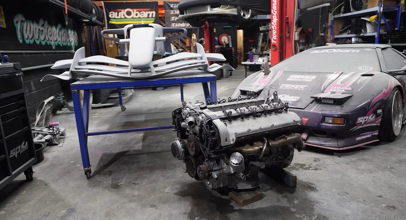 Someone’s trying to fit a V12 Mercedes M120 engine into a 3D-printed F1 car!