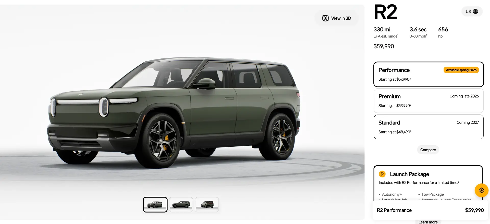 You Can Now Build Your Own 2027 Rivian R2, Though You Have to Keep One Thing in Mind