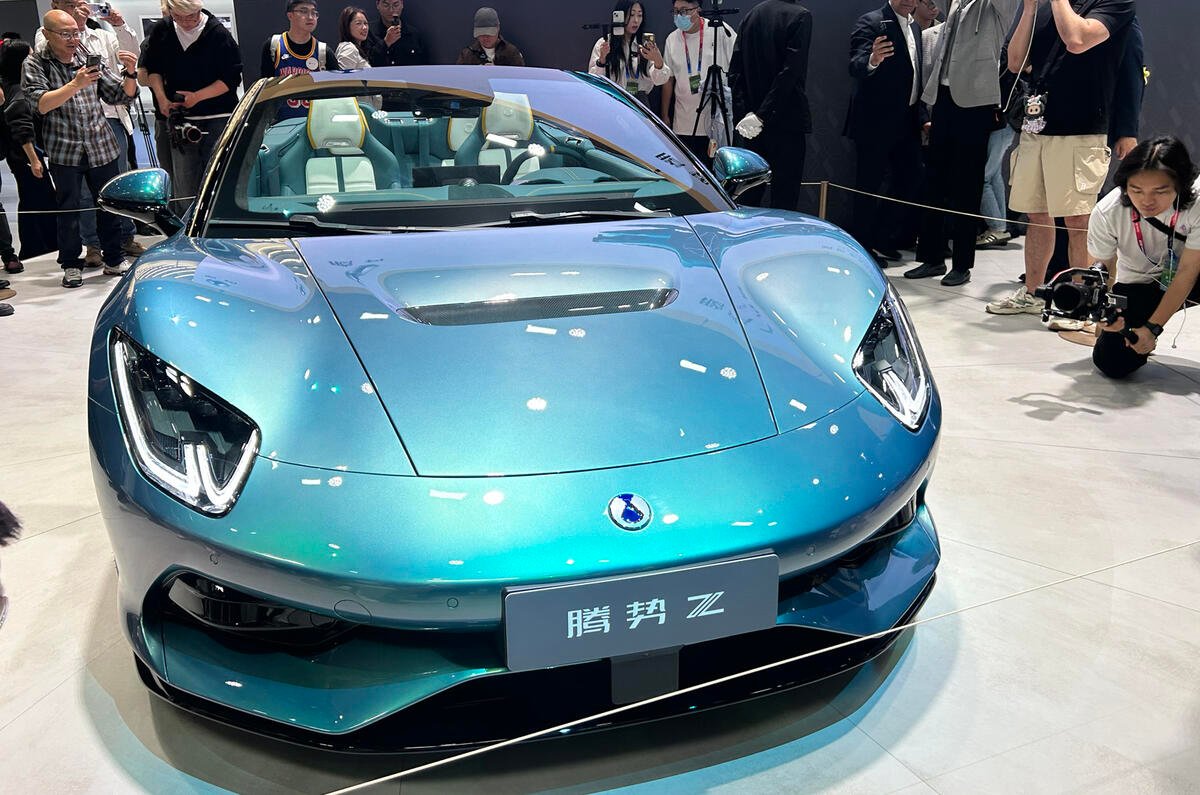 1582 hp Chinese Denza Z electric roadster can do 0-62 mph in under 2 seconds